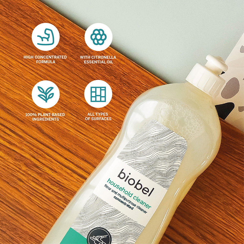 Biobel Concentrated Household & Floor Cleaner - EcoCert - Citronella 1L