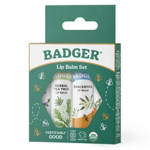 Badger Classic Lip Balm Collection - 4 Pack - Green Box