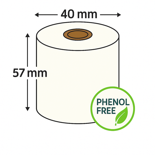 57mm x 40mm Credit Card Rolls (10 pack)