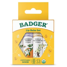 Badger Classic Lip Balm Collection - 4 Pack - Gold Box